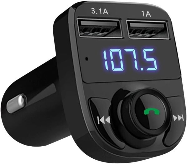 Transmisor FM Bluetooth para Carro con Manos Libres