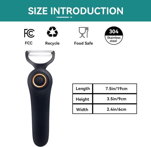 Pelador Eléctrico 3 en 1 Recargable