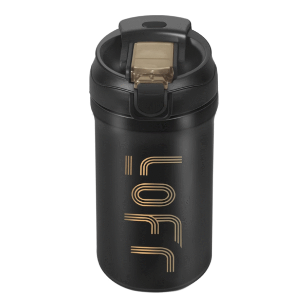 Mug Térmico de 620 ml con Tapa Inteligente - Negro