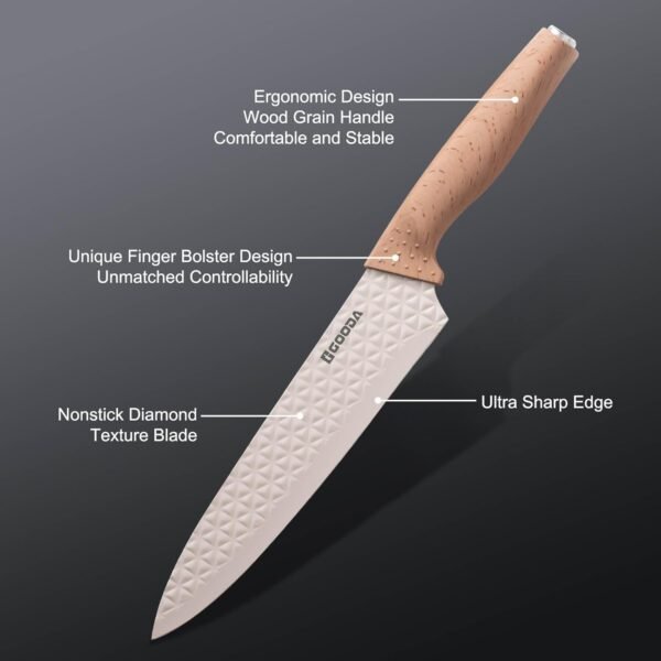 Set de Cuchillos de Cocina GOODA con Bloque