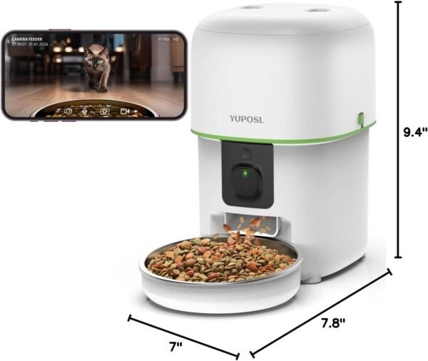 Comedero Automático para Gatos con Cámara