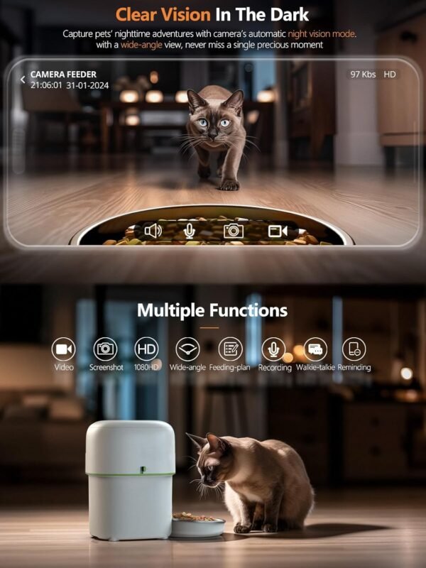 Comedero Automático para Gatos con Cámara