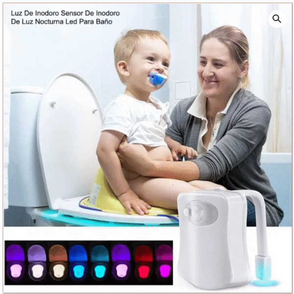 Luz Nocturna LED para Inodoro con Sensor de Movimiento