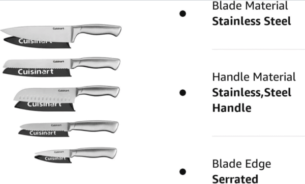Set de Cuchillos Cuisinart Elite Series - 5 Piezas Profesionales